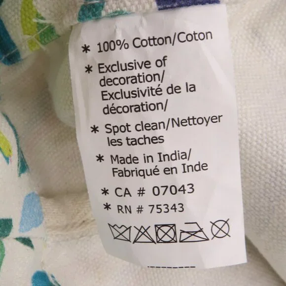 NEW Tommy Bahama Colorful Birds Tropical Toucan Reusable Large Tote Bag Cotton - Picture 8 of 9